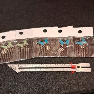 Butterfly Hair Combs Set Of 5